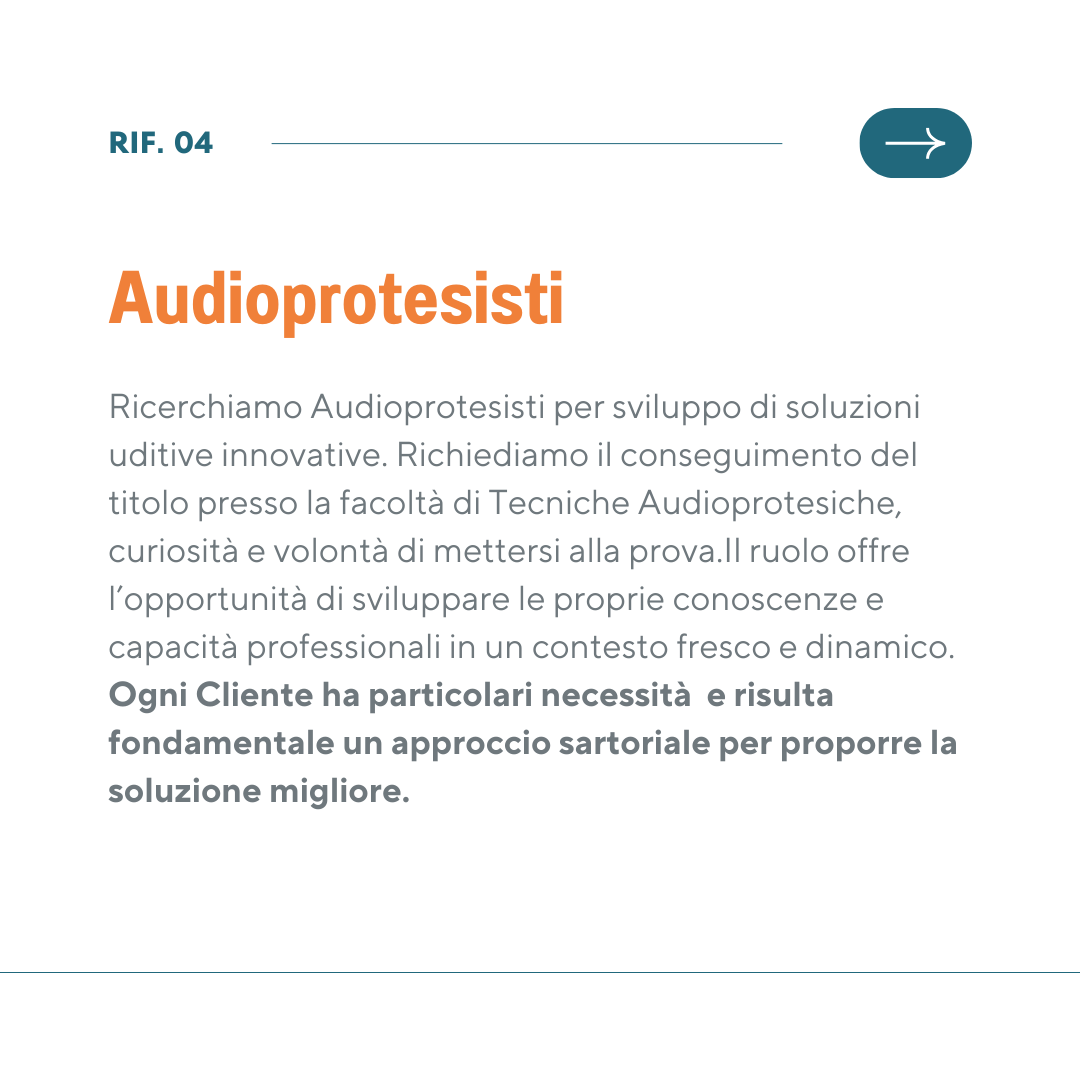 Rif. 04 | Audioprotesista