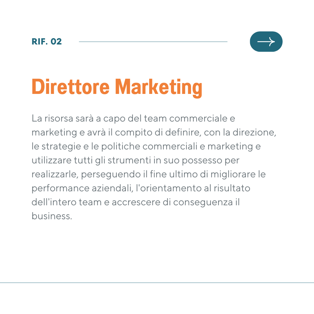 Rif. 02 | Direttore Marketing